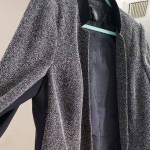 Black  and white blazer